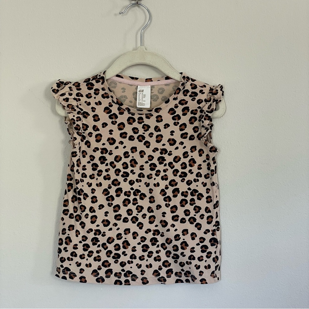 H&M Animal Print Short Sleeve Tee